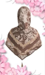روسری نخ ژاکارد سی‌اسکارف طرح دیور4