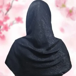 روسری وارداتی ساتن ژاکارد سنگ‌کاری شده2