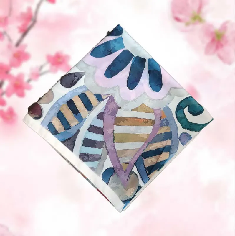 روسری نخ ژاکارد آبرنگی2