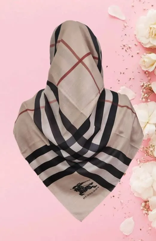 روسری نخ ژاکارد طرح باربری