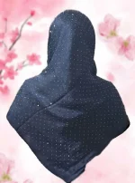 روسری نگین دار ژاکارد طرح پوست ماری4